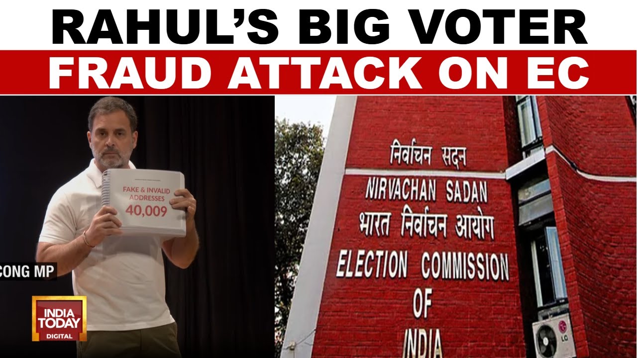 Rahul Gandhi alleges Election Commission-BJP collusion in poll rigging