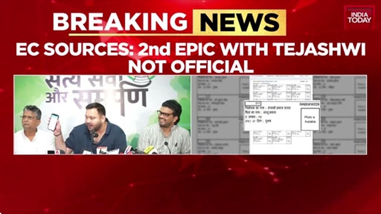 Tejashwi Yadav's voter ID claim baseless, says Election Commission