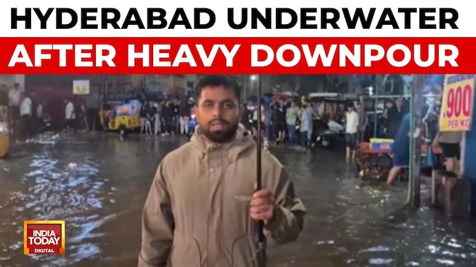 Hyderabad Underwater After Heavy Downpour