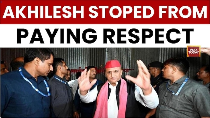 High Drama in Lucknow: Akhilesh Yadav Blocked, SP Workers Protest at JPNAIC Akhilesh Yadav Barricaded
From Paying Tribute at JPNIC
