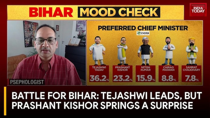 Bihar Polls 2025 Mood Check: Who Is The Preferred Choice For The Role Of Chief Minister? Battle for Bihar: Tejashwi Leads, But Prashant Kishor Springs A Surprise
