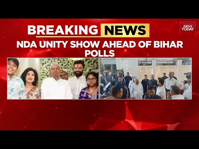 NDA Show Of Unity Ahead of Bihar Polls: Chirag Paswan Visits Nitish Kumar's House For Chhath Puja