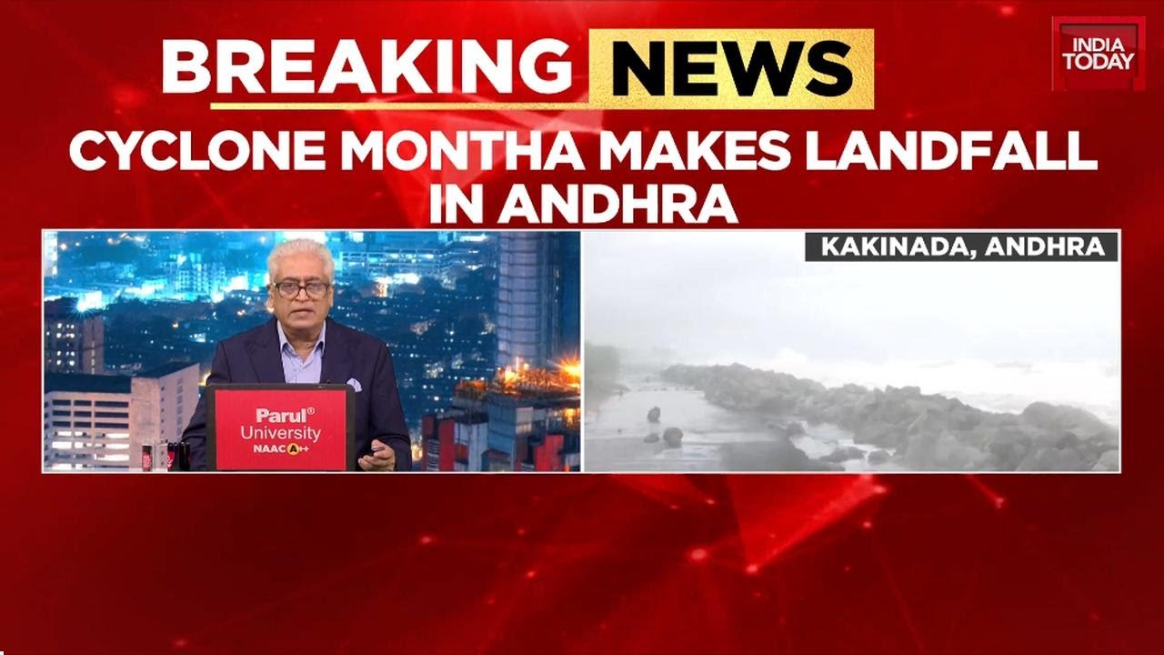 Cyclone Monta Slams Andhra! 110 Kmph Winds Batter Coast, Mass Evacuations Underway