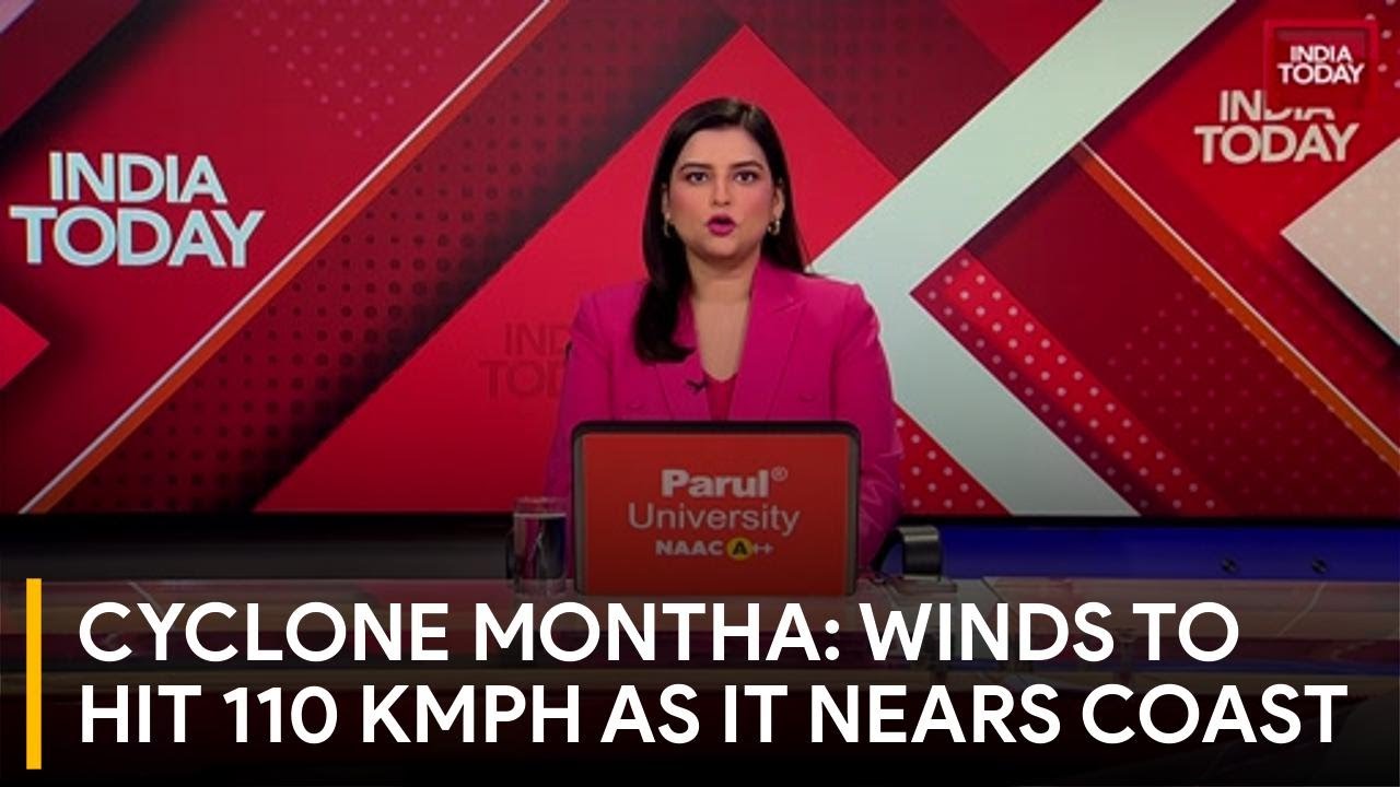Cyclone Montha Live: 110 Kmph Winds To Hit Andhra Tonight; High Alert In 3 States
