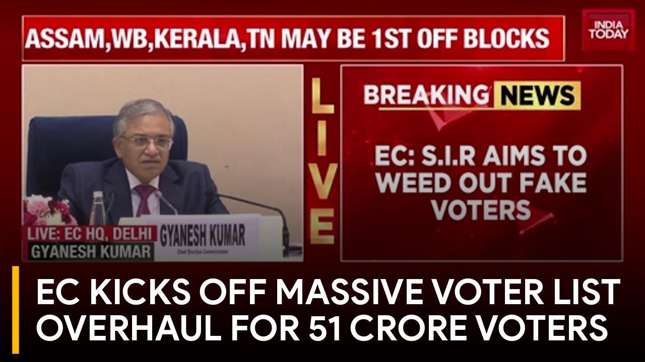 51 Cr Voters Under Lens: India's Biggest Voter List Cleanup In 2 Decades Begins