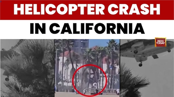 WATCH: Helicopter Spins Out of Control, Crashes on California Beach Helicopter Crash at California Beach; 5 Injured