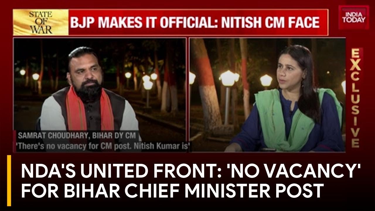 Bihar's CM Face-Off: NDA Hits Back at Tejashwi, Says 'No Vacancy' For Top Post