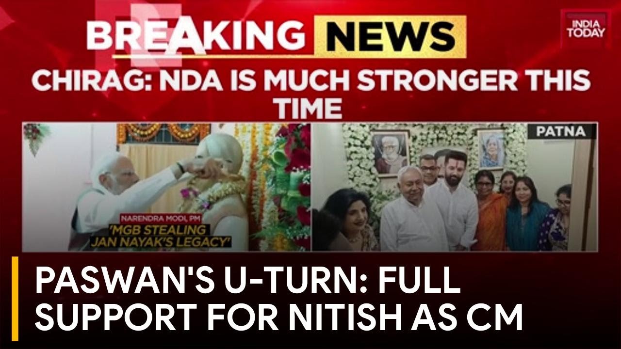 Paswan's Big U-Turn: Once A Critic, Now Backs Nitish Kumar For Bihar CM