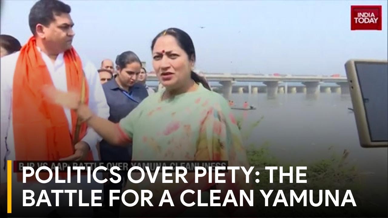 Toxic Yamuna: BJP, AAP Spar Over 'Fake Ghats' and Pollution During Chhath Puja