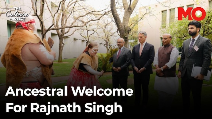 Ancestral welcome for Rajnath Singh Smoke Controversy