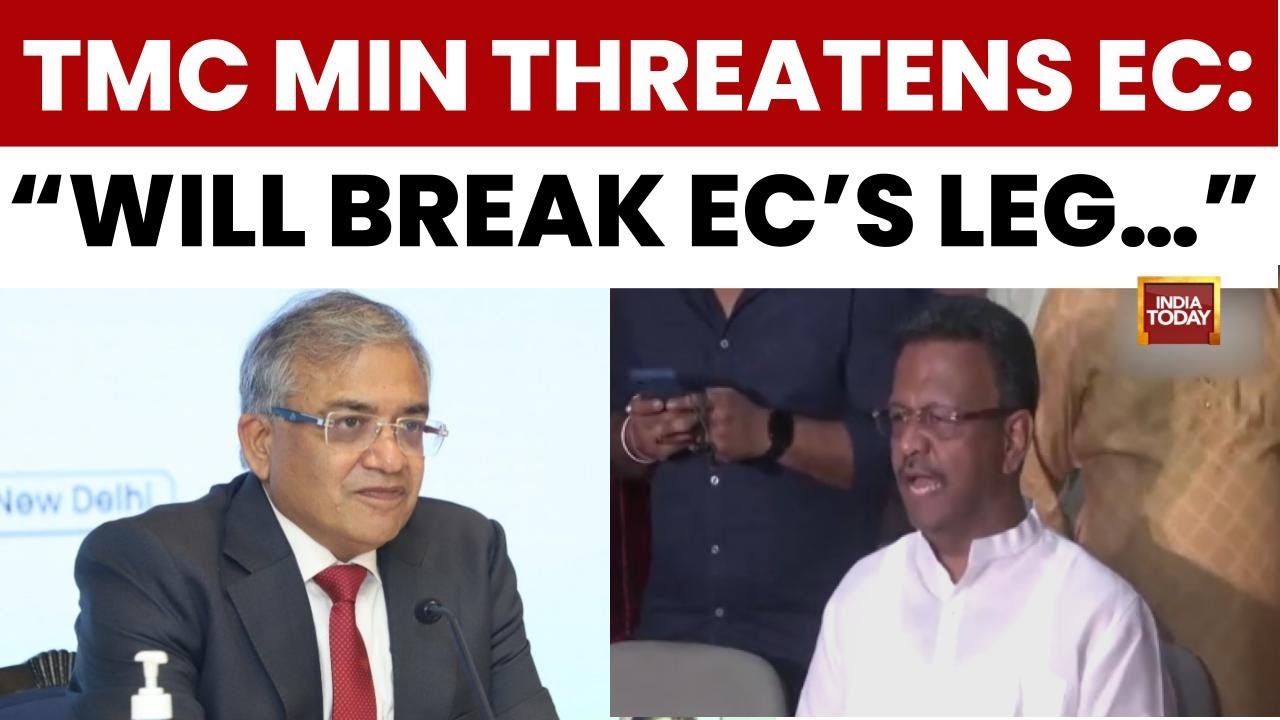 TMC Minister's 'Will Break Legs' Threat To Poll Panel & BJP Over CAA | S.I.R News