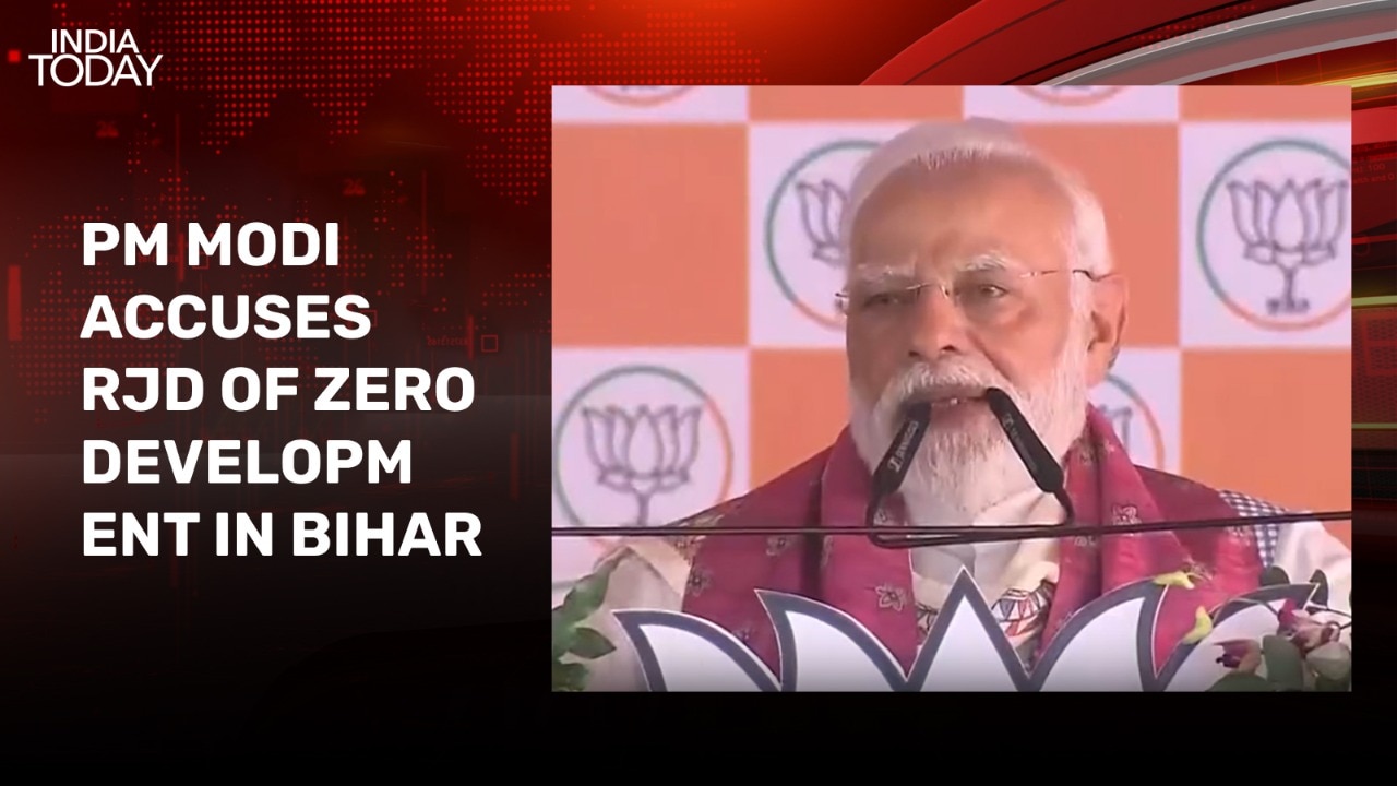 Zero development during jungleraj: PM Modi slams RJD at Bihar rally