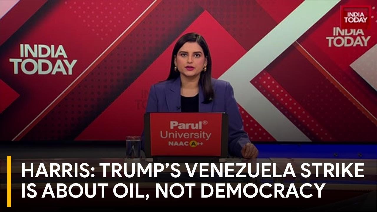 Harris Slams President Trump's Venezuela Strike: 'Not Drugs or Democracy, It's About Oil'