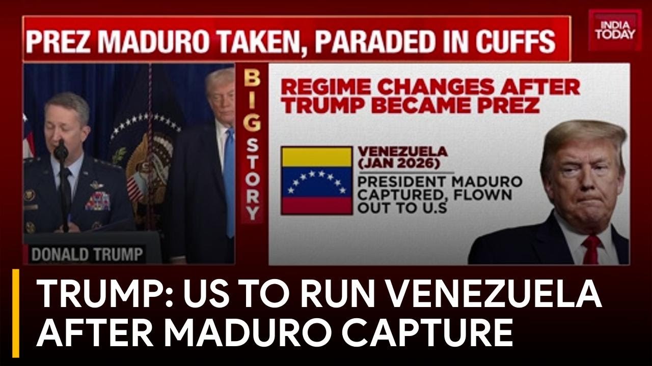 Trump: US To 'Run' Venezuela Until 'Safe Transition' After Capturing Nicolas Maduro