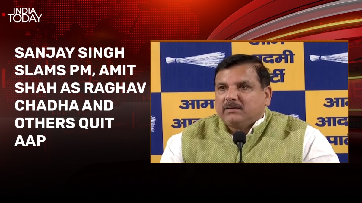 Sanjay Singh alleges Operation Lotus after 7 AAP Rajya Sabha MPs quit party