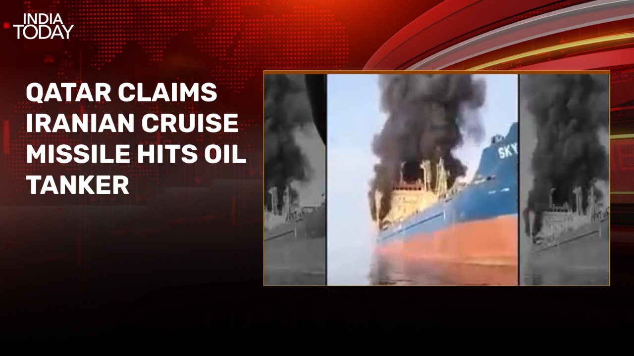 Iranian missile hits Qatar's oil tanker, all crew safe