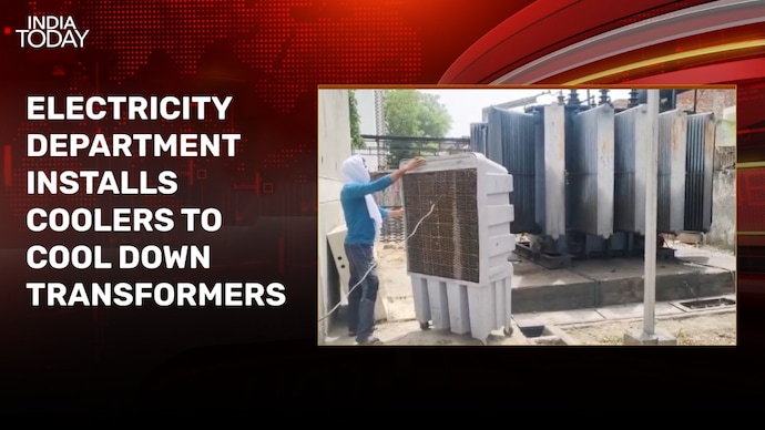 Baghpat electricity department installs coolers to cool transformers amid heatwave