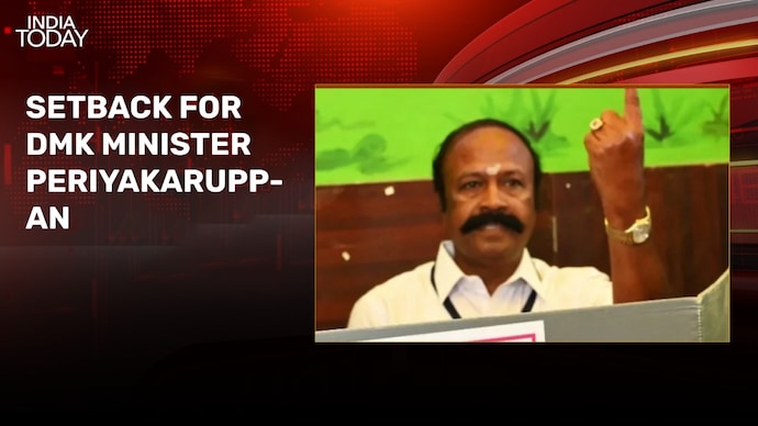 DMK Minister Periyakaruppan loses by one vote to TVK candidate in Tiruppattur