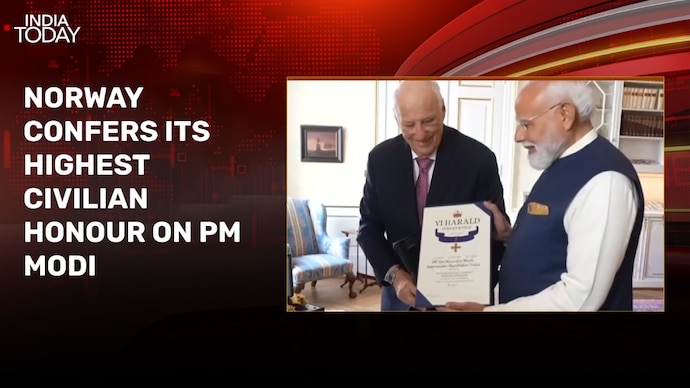 PM Modi receives Norway's highest civilian honour