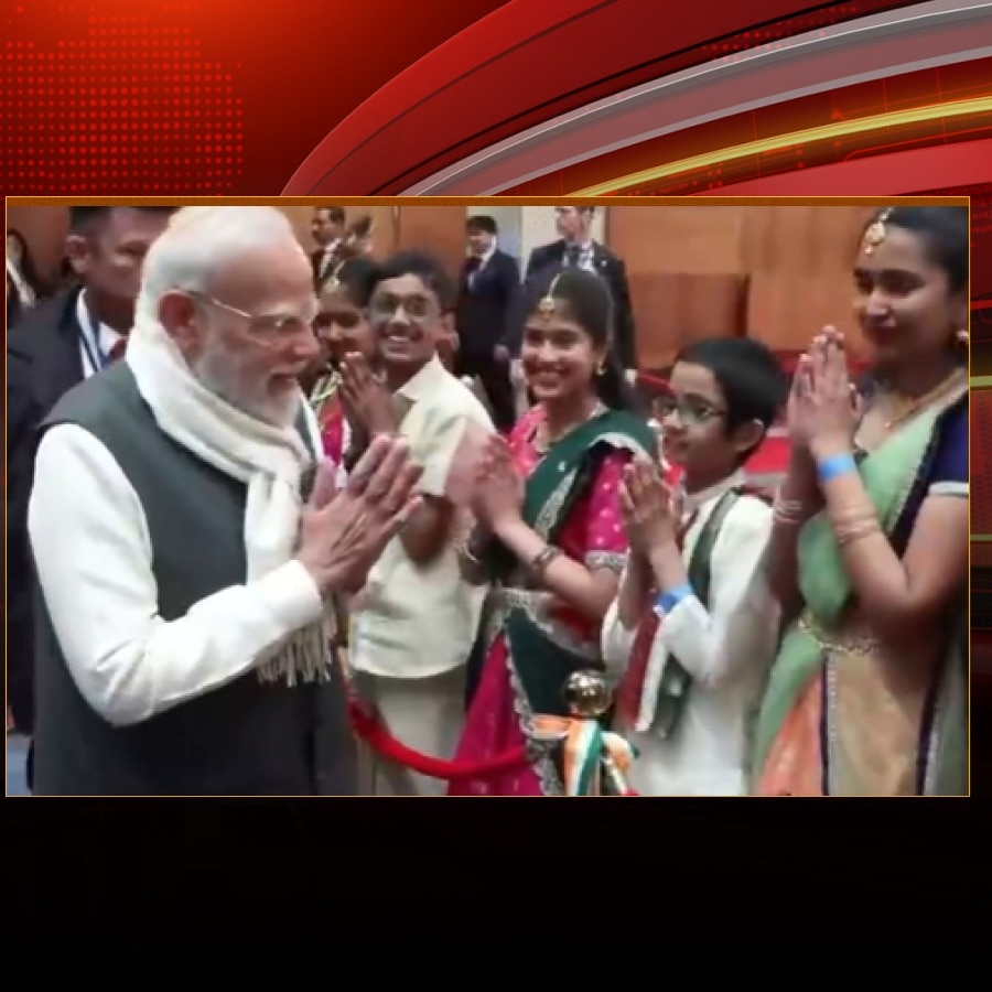 PM Modi arrives in Norway for historic visit, meets Indian community members