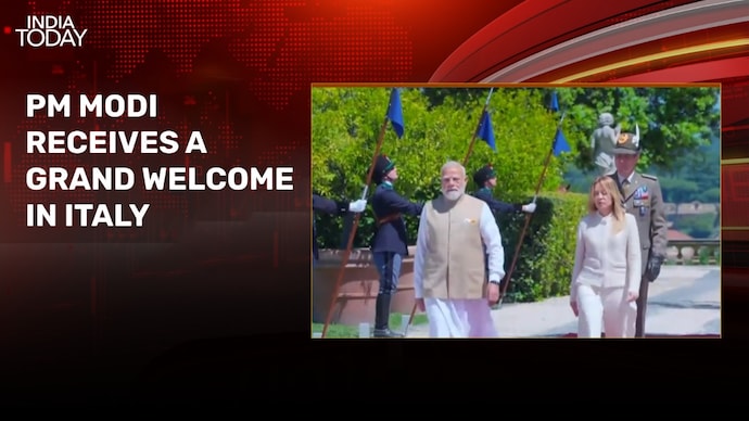 PM Modi receives guard of honour in Italy ahead of bilateral talks with Meloni