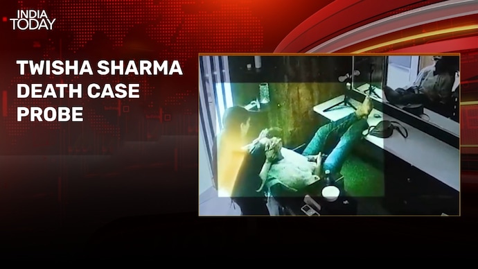 New CCTV footage shows Twisha Sharma at beauty parlour hours before her death