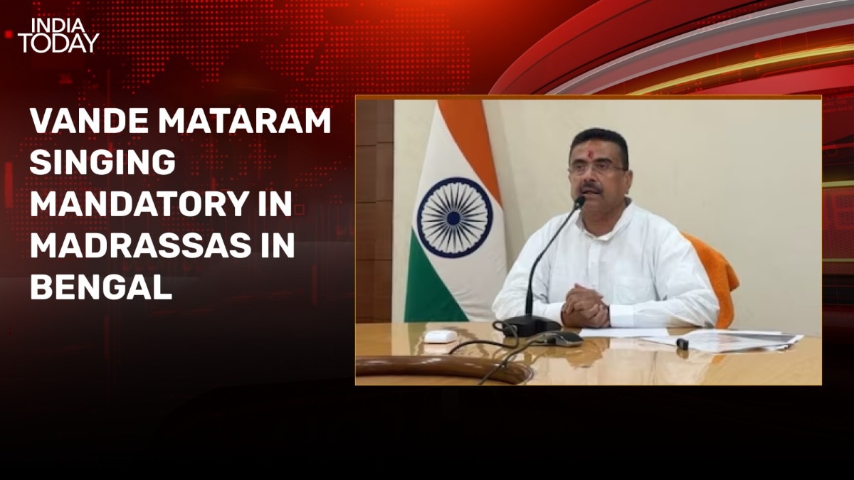 Suvendu Adhikari makes Vande Mataram singing mandatory in Bengal madrassas