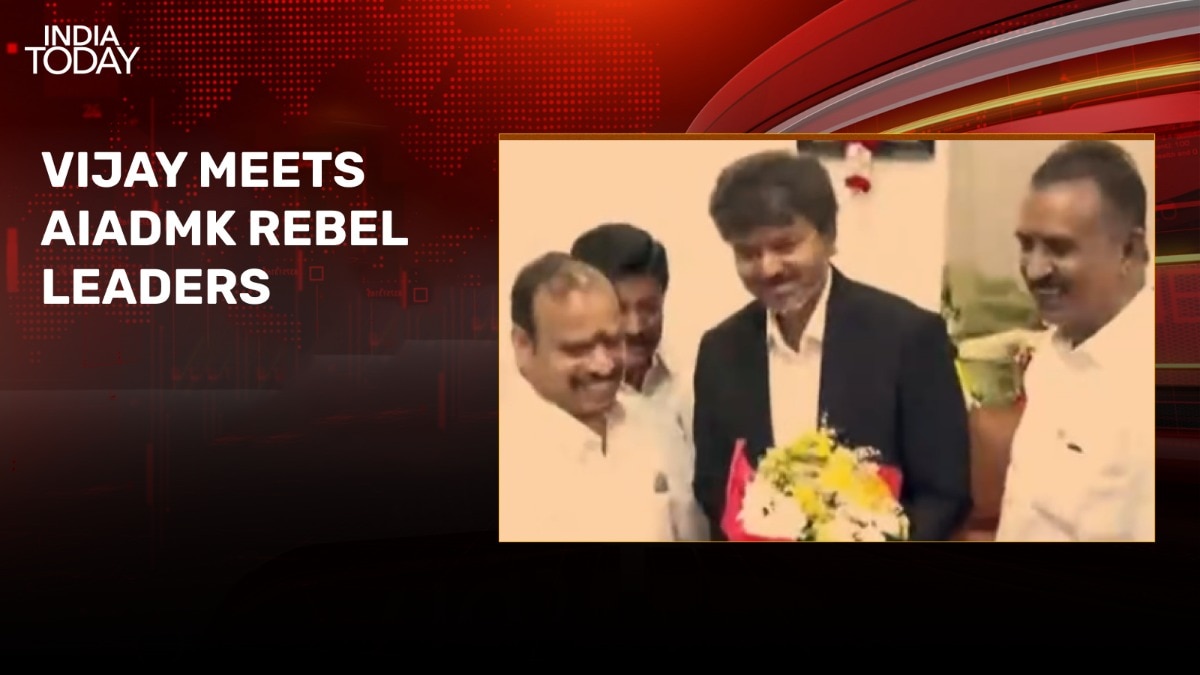 Tamil Nadu Chief Minister Vijay meets AIADMK rebel leaders ahead of floor test