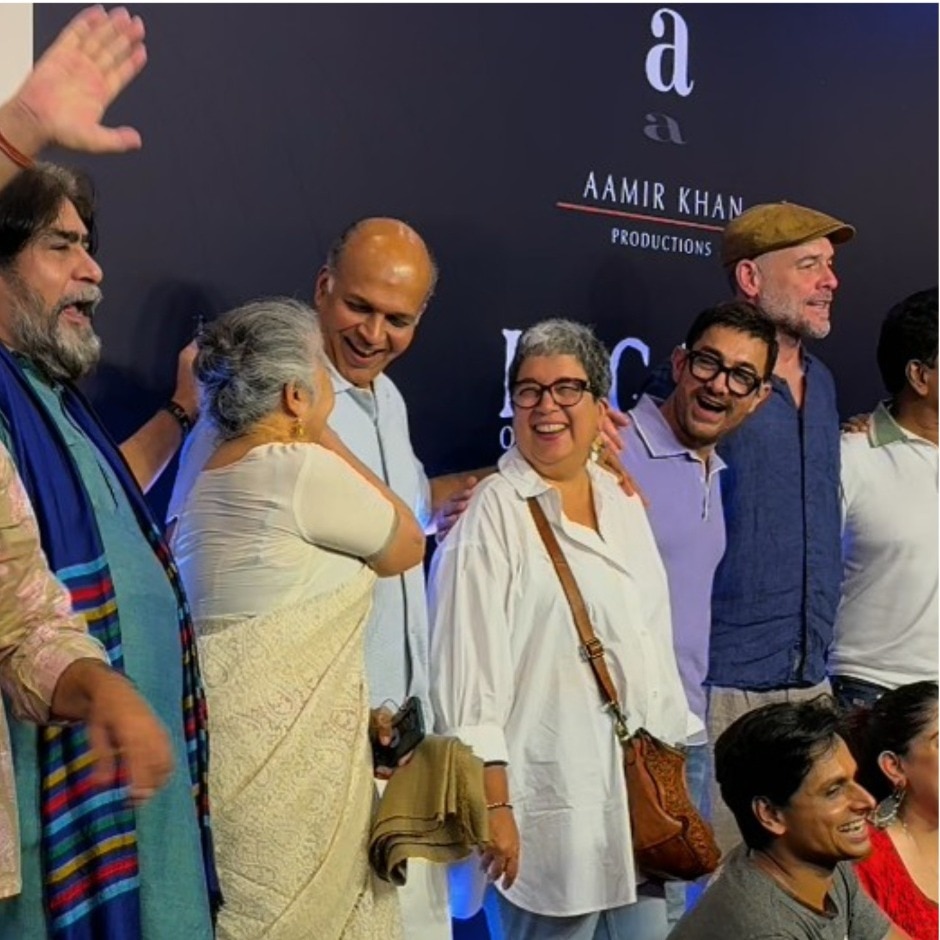 Video: Aamir Khan poses with Lagaan team at re-release as film marks 25 years