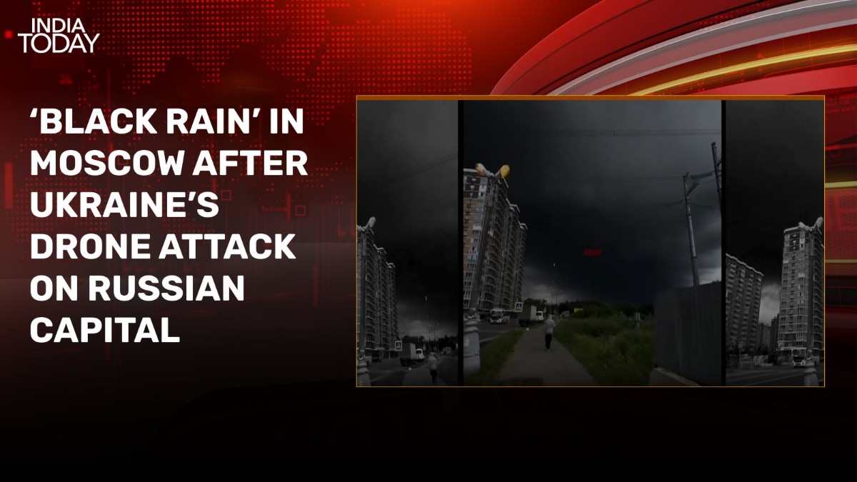 Moscow witnesses 'black rain' after Ukrainian drone strike destroys oil refinery