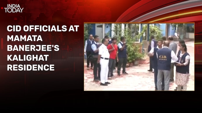 CID team arrives at Mamata Banerjee's house to serve notice to Abhishek Banerjee