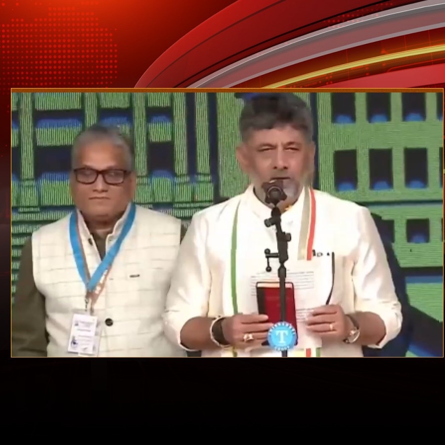 DK Shivakumar takes oath as Karnataka chief minister