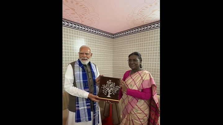 Watch: PM wishes President Murmu at her native village in Odisha on 68th birthday