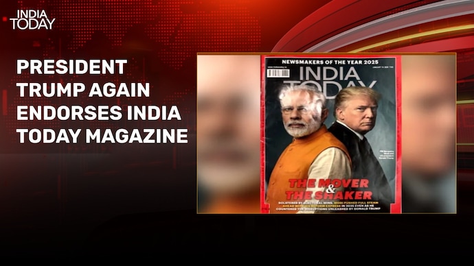 Trump reshares India Today cover image day after praising PM Modi