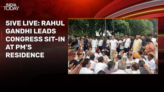 Congress protests outside PM house, youngsters at Jantar Mantar as NEET stir widens 5ive Live