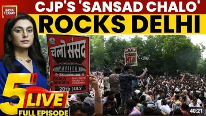 CJP protesters clash with Delhi Police; Wangchuk to continue his hunger strike