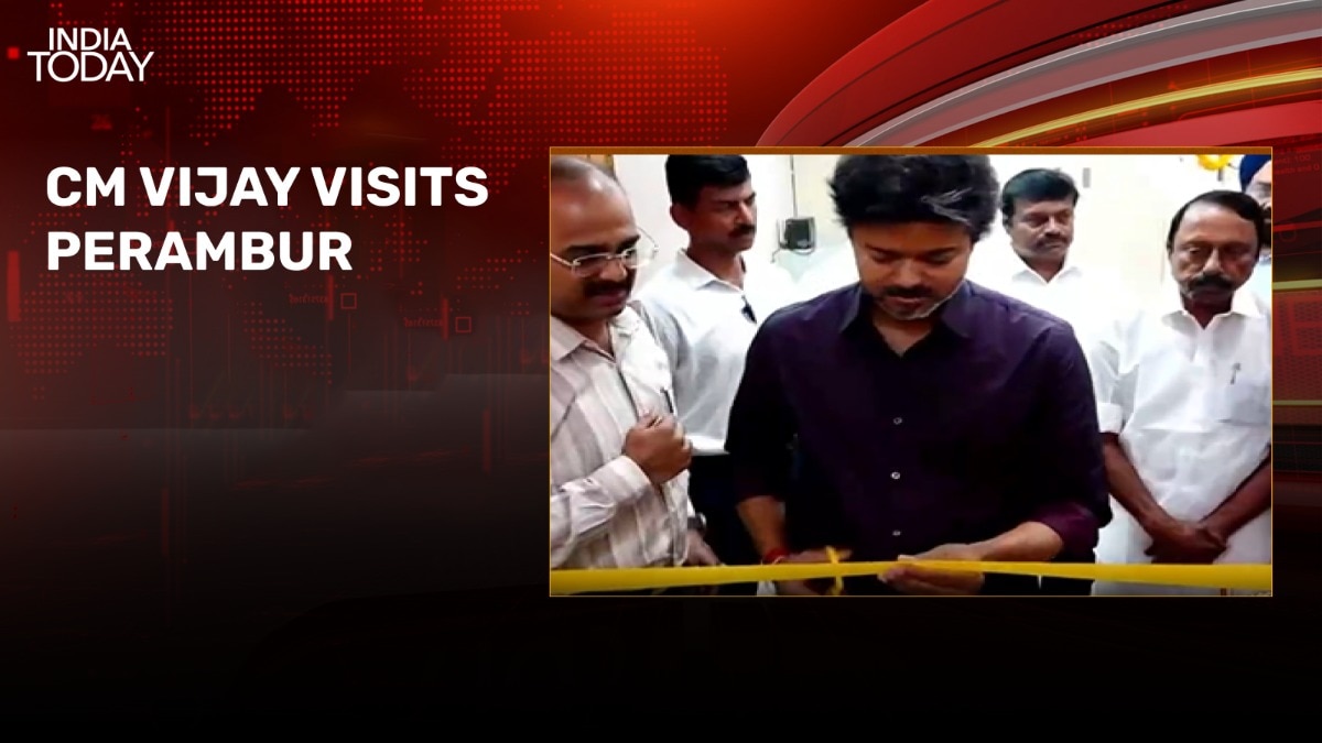 Tamil Nadu CM Vijay inaugurates Perambur MLA office