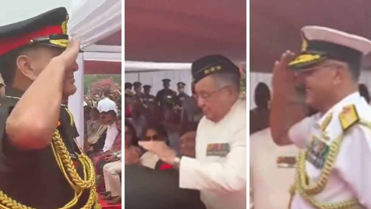 Video: New Army chief's moment with retd Lt General father, Navy officer brother