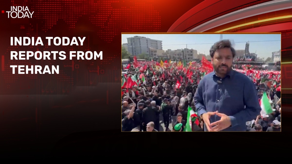 Ground report: Massive crowd gather at Azadi Square to bid farewell to Khamenei