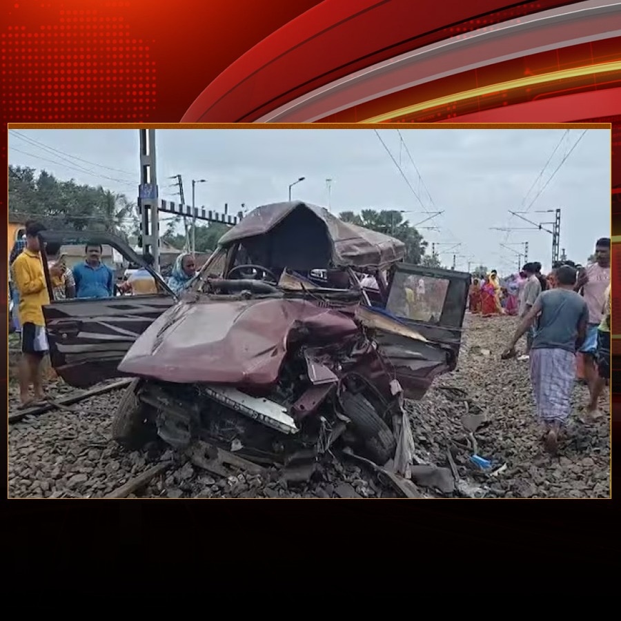 Video: 3, including 2 children, killed after train hits school van in Bengal