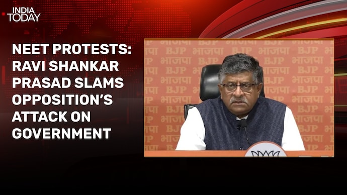 Political one-upmanship: Ravi Shankar Prasad slams Opposition protests against govt Newstrack