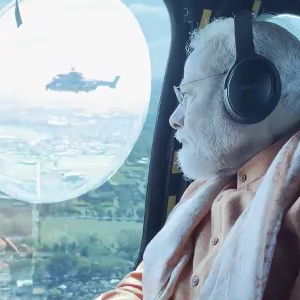 Video: PM Modi takes aerial view of Prambanan Temple in Indonesia