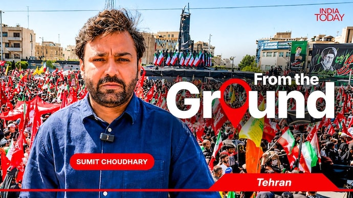 Ground report: Massive crowd gathers at Azadi Square to bid farewell to Khamenei