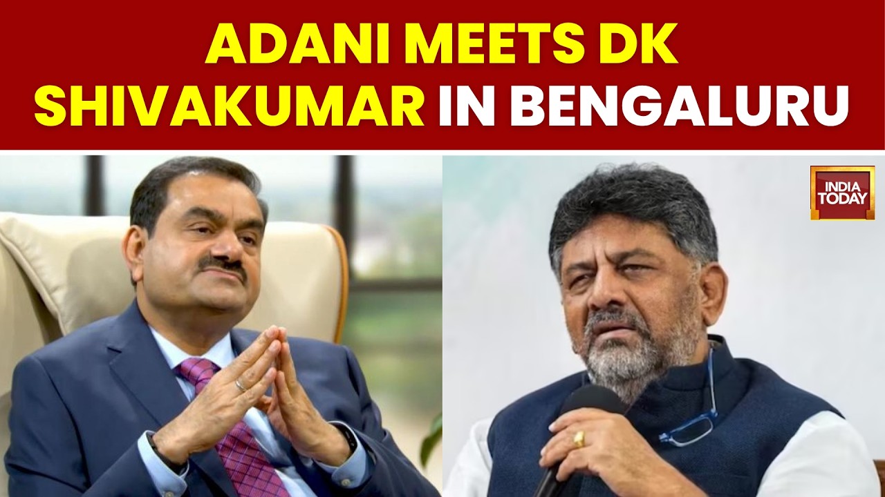 Adani Meets Karnataka CM Shivakumar Amid Bid For Rs 22,267 Crore Bengaluru Tunnel Road Project