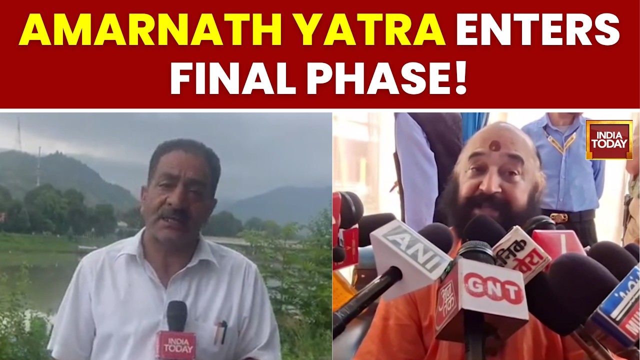 Amarnath Yatra In Final Stage as Chhari Mubarak Leaves Srinagar For 28 Aug Cave Puja