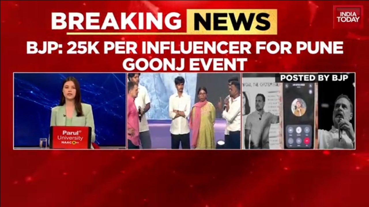 BJP Alleges Congress Paid ₹25,000 Per Influencer For Rahul Gandhi's 'Chhatro Ki Goonj' Event