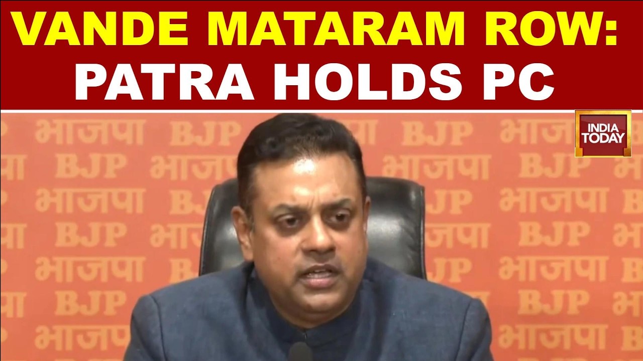 Vande Mataram Showdown: BJP's Sambit Patra Slams Two-Stanza Rendition, Announces Nationwide Push