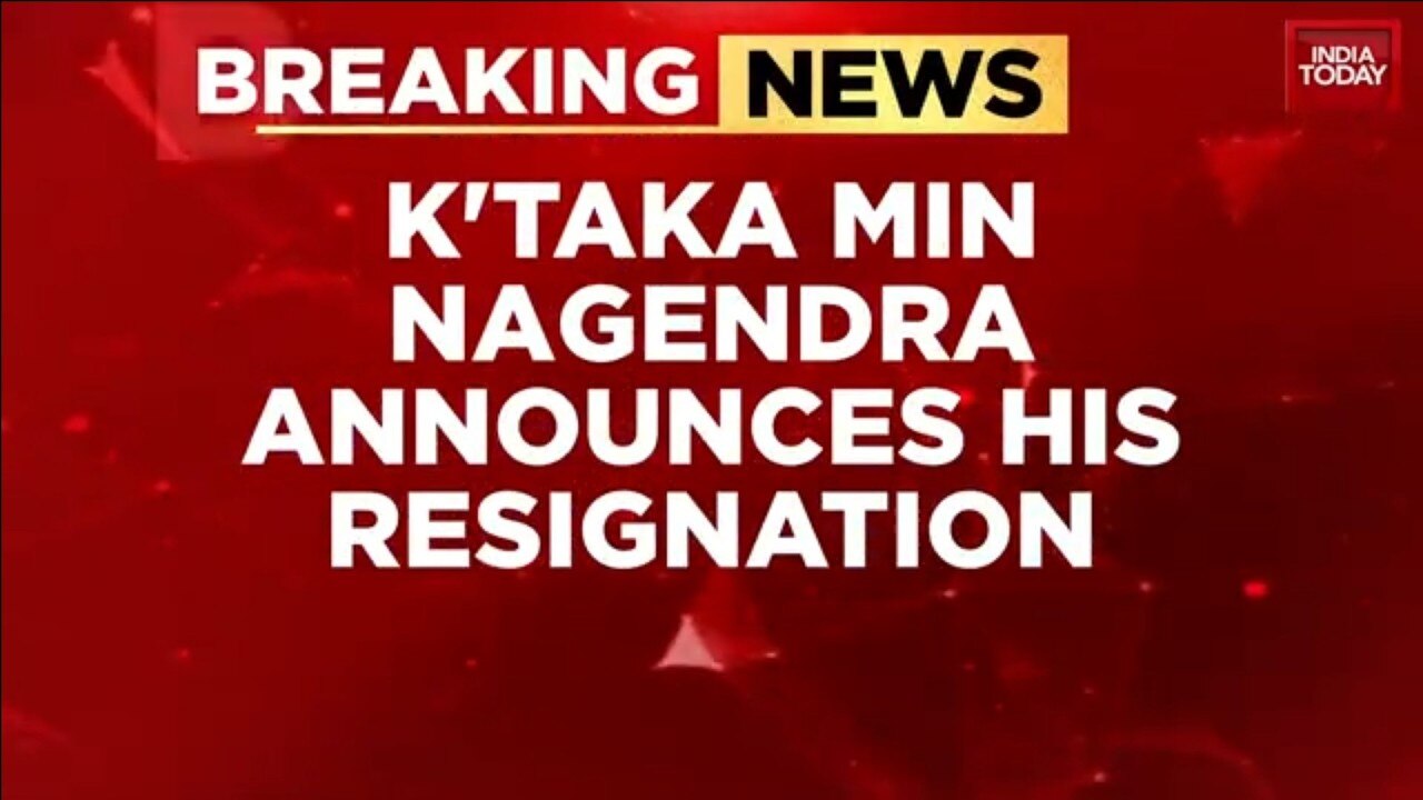Karnataka Minister B Nagendra Resigns Over Alleged Valmiki Scam Amid Opposition BJP Pressure