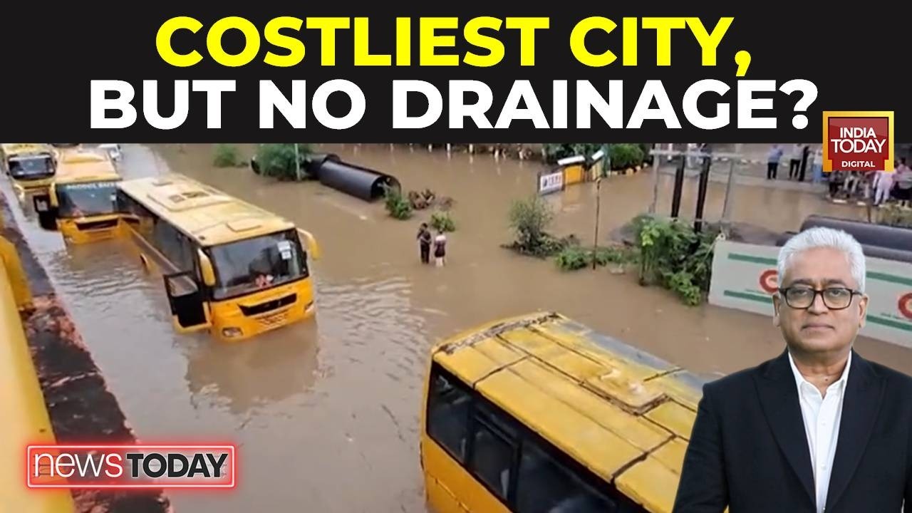 Heavy Rain Lashes Delhi-NCR: Gurugram Waterlogged, Infrastructure Collapses