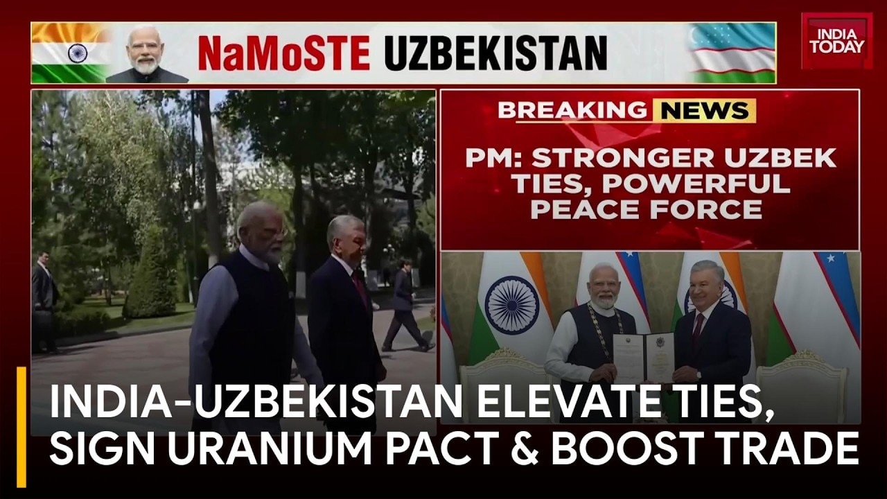 India-Uzbekistan Ties Elevated, Uranium Pact Signed & Sports Cooperation Boosted